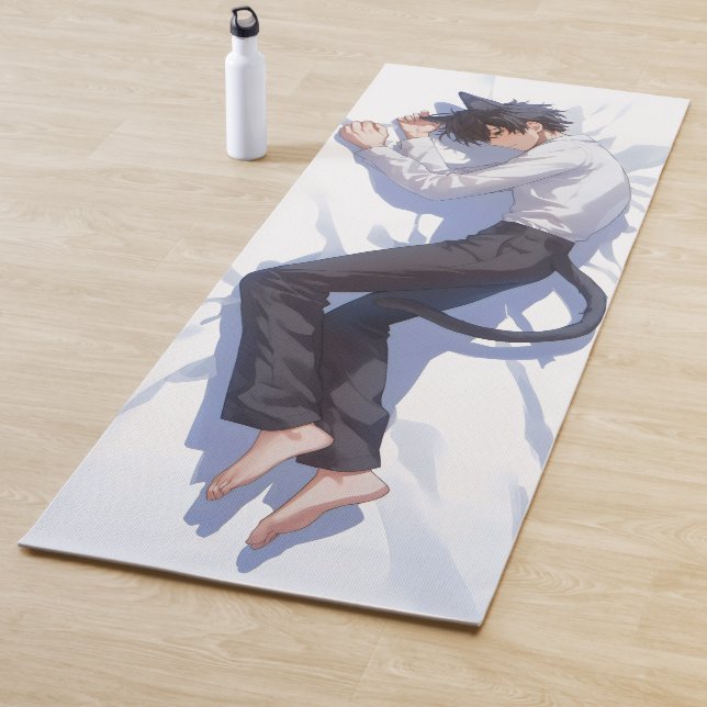 Tapis De Yoga Cute Catboy Anime (En situation)