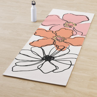 Tapis De Yoga cute flowers
