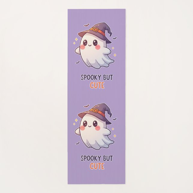 Tapis De Yoga Cute Ghost Witch Halloween Spooky Cute (Dos)