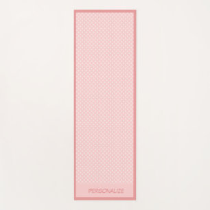 Tapis De Yoga Cute Girl Rose Polka Dot Design Zen Yoga Namaste