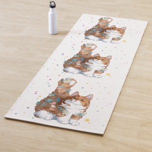 Tapis De Yoga Cute Kitty chat animal animal animal animal animal