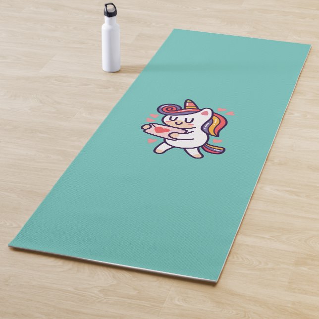 Tapis De Yoga Cute licorne (En situation)