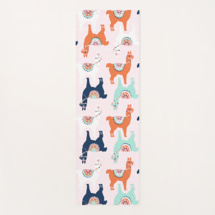 Tapis De Yoga Cute Llama Yoga Mat