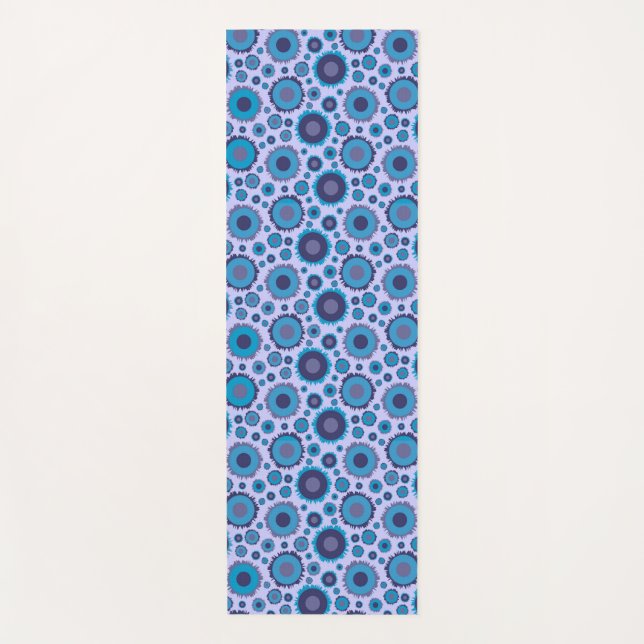 Tapis De Yoga Cute multi-blue colors (Devant)