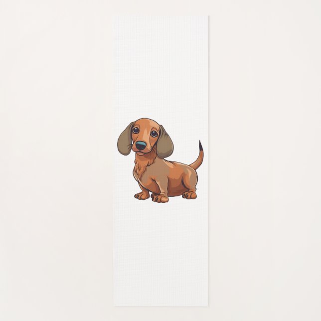 Tapis De Yoga Dachshund Chien mignonne (Devant)