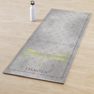 Tapis De Yoga Damas de libellule verte