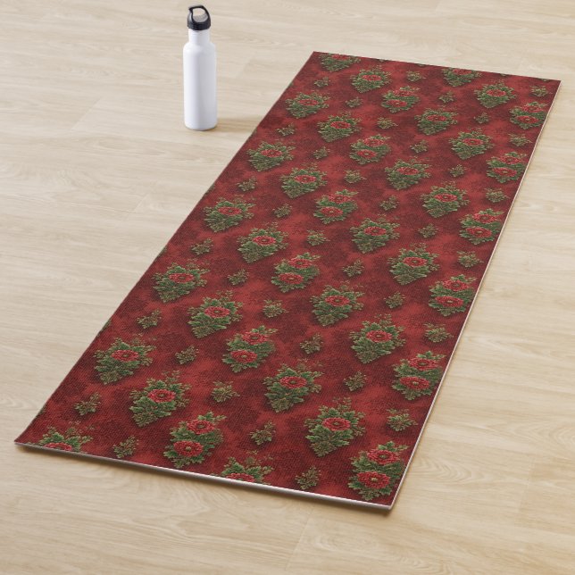 Tapis De Yoga Damassé festif  (En situation)
