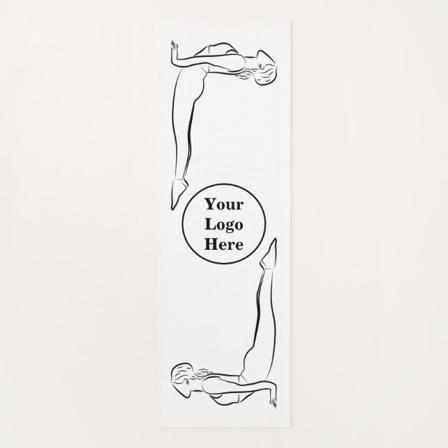 Tapis De Yoga Dames Yoga Mat avec pose de chien à face supérieur (Devant)