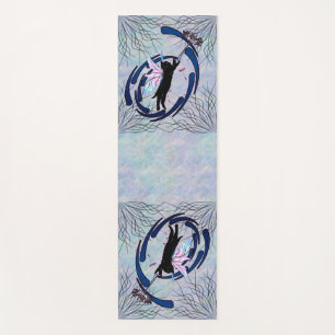 Tapis De Yoga Dandelion de chat cosmique
