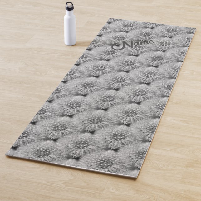 Tapis De Yoga Dandelions blancs fluffés Nature Personnalisée (En situation)