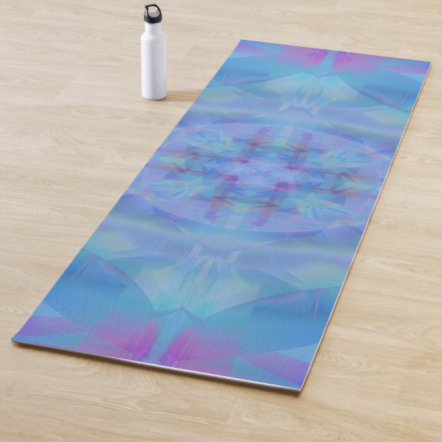 Tapis De Yoga Danseur bleu (En situation)