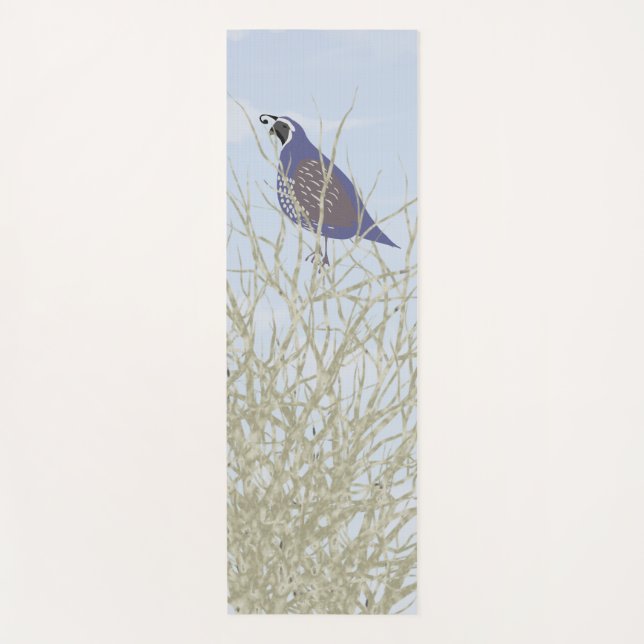 Tapis de yoga de caille (Devant)