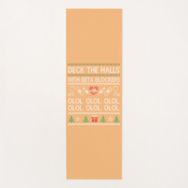 Tapis De Yoga Deck Les Halls Avec Blockers Bêta OLOL (Devant)
