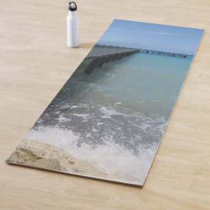 Tapis De Yoga Déclencher des vagues sur la conception des quais