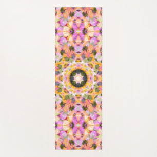 Tapis De Yoga Décor Dopamine Maximaliste Joli rose Etoile Jaune