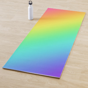 Tapis De Yoga Dégradé arc-en-ciel brillant