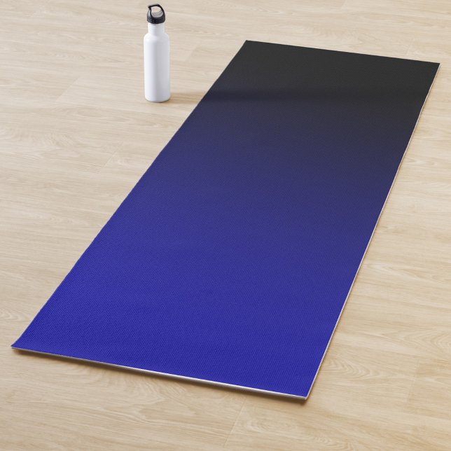 Tapis De Yoga Dégradé bleu noir  (Créateur téléchargé)