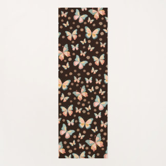 Tapis De Yoga Des rêves bohèmes de papillons et de fleurs sur.