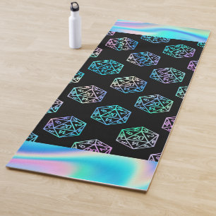 Tapis De Yoga Dés RPG Holo Imaginaire Retro Tabletop PnP Gamer