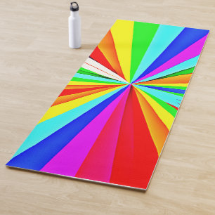 Tapis De Yoga Des teintes vibrantes et captivantes Motif coloré