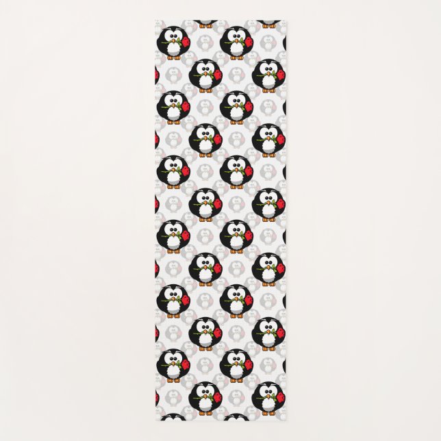 Tapis De Yoga Design de Motif de surface de pingouin mou Imprime (Devant)