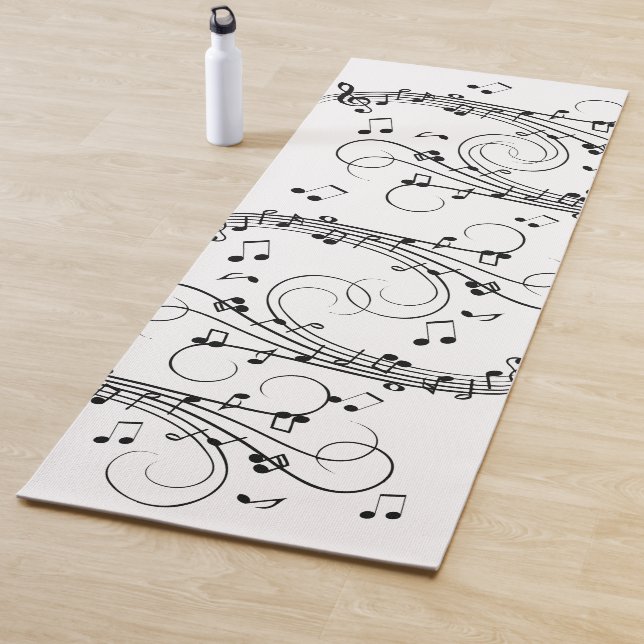Tapis De Yoga Design de musique de notes (En situation)