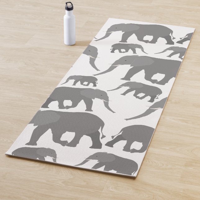 Tapis De Yoga Design éléphant (En situation)