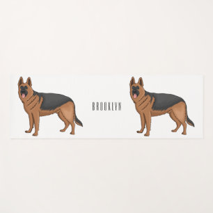 Tapis De Yoga dessin de berger allemand