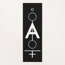 Dessin géométrique monogrammé.