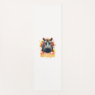 Tapis De Yoga Devenez ingouvernable Retro Baby Hippo Moo Deng Au