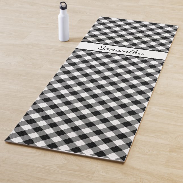 Tapis De Yoga Diagonal Black White Buffalo Vérifiez avec votre n (En situation)