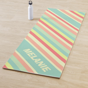 Tapis De Yoga Diagonales colorées d'été moderne Nom