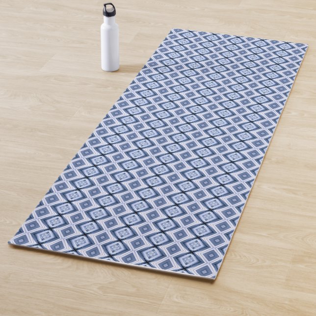 Tapis De Yoga Diamants Bleus Harmonie Motif Yoga Mat (En situation)