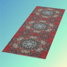 Digital Mandala rouge et blanc