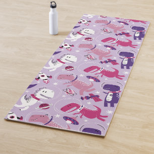 Tapis De Yoga Dinosaures de l'espace, Dinosaures mignons, Étoile