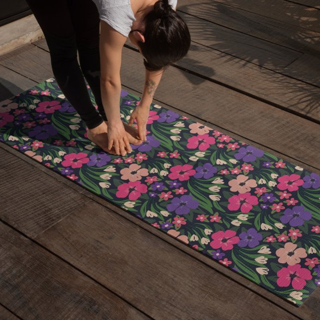 Tapis De Yoga Ditsy Floral Yoga Mat | Stylo Pilates Mat (Créateur téléchargé)