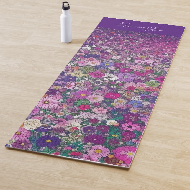 Tapis De Yoga Domaine de Fleur sauvage (En situation)
