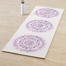 Dot Turquoise et pourpre Mandala Yoga Mat