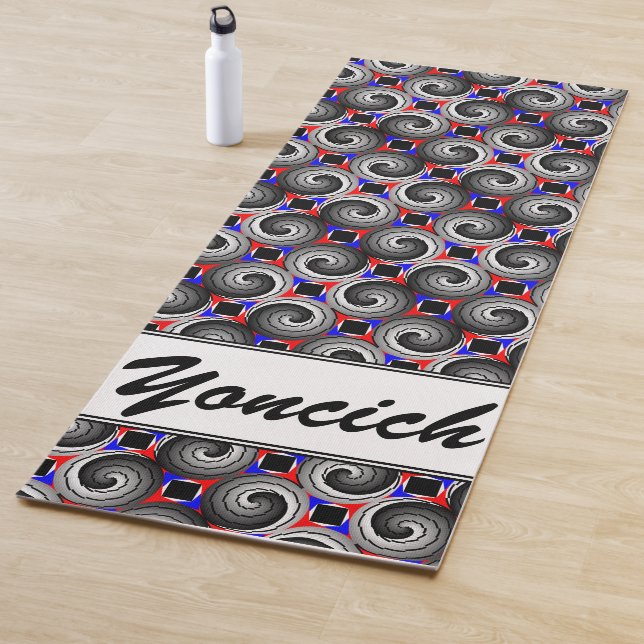 Tapis De Yoga Double Yin Yang Spiral par Kenneth Yoncich (En situation)