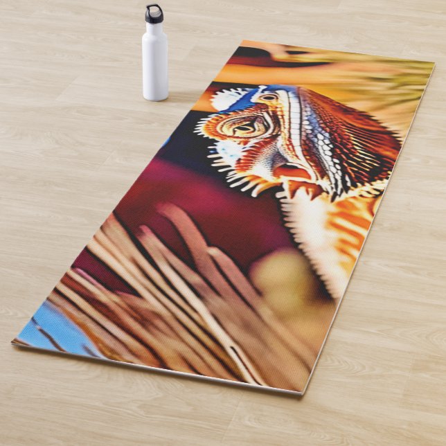 Tapis De Yoga Dragon du désert (En situation)