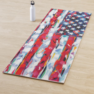 Tapis De Yoga Drapeau américain