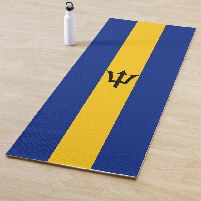 Tapis De Yoga Drapeau Barbade (En situation)