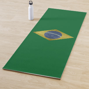Tapis De Yoga Drapeau brésilien