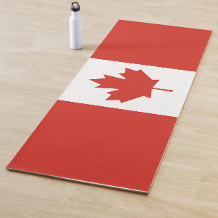 Tapis De Yoga Drapeau canadien (Feuille d'érable) (Canada)