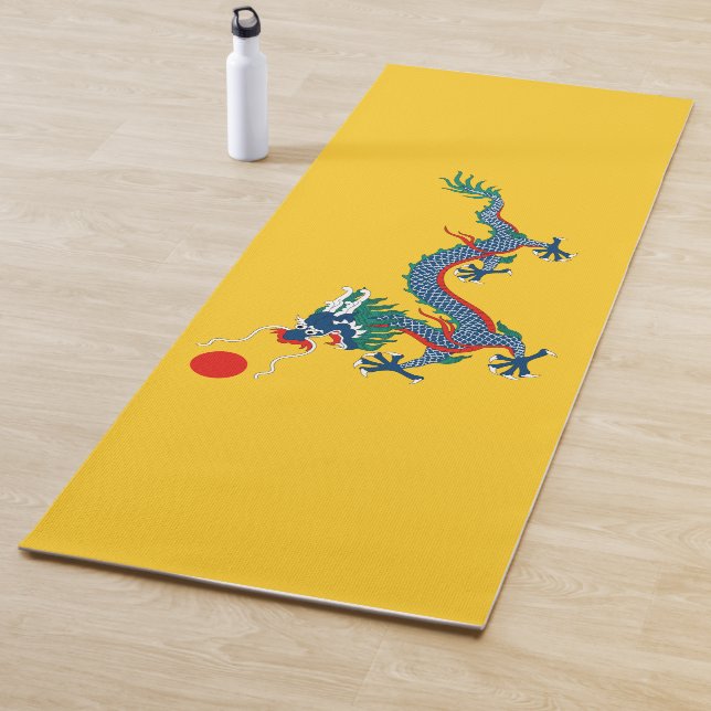 Tapis De Yoga Drapeau chinois de dynastie Qing (dragon chinois)  (En situation)