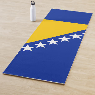 Tapis De Yoga Drapeau de Bosnie-Herzégovine