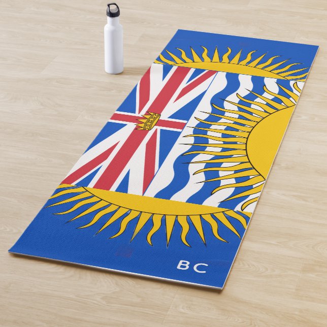 Tapis De Yoga Drapeau de la Colombie-Britannique - CND (En situation)