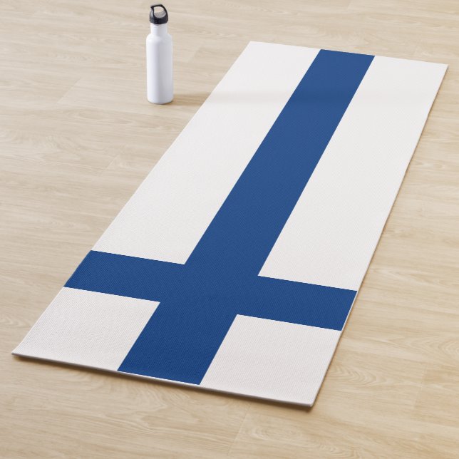 Tapis De Yoga Drapeau de la Finlande (En situation)