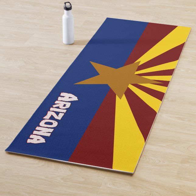 Tapis De Yoga Drapeau de l'Arizona (En situation)