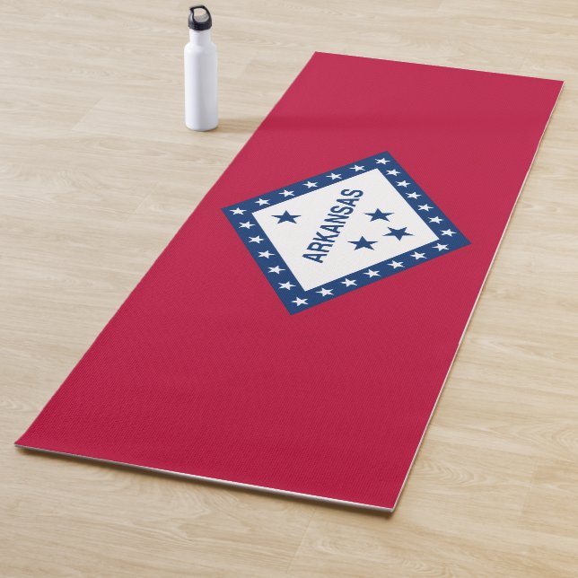 Tapis De Yoga Drapeau de l'Arkansas (En situation)